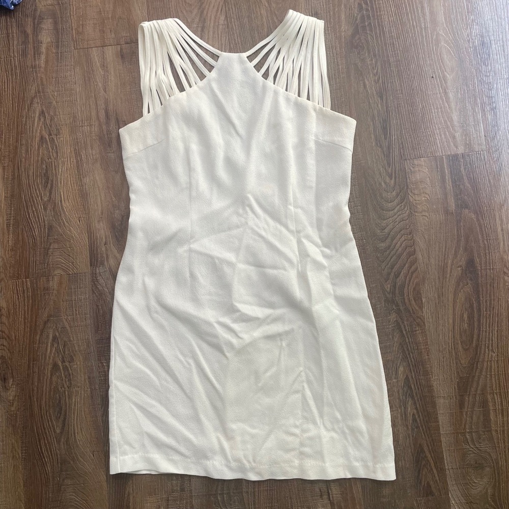 Esley White Bodycon Dress Sleeveless Party Cocktail Mini‎ Women's L